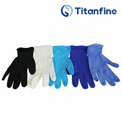 Titanfine Disposable Nitrile Gloves 9''4.0g blue