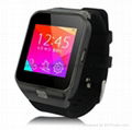 Touch screen pedometer wireless bluetooth china smart watch phone hot wholesale 1