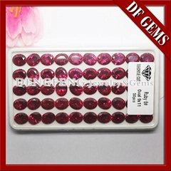Top Quality Oval Cut 5# Red Ruby