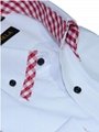 Latest design regular fit button down collar cotton solid men shirt  3