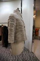 Women's light brown short fur coat 2