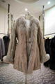 Women's long fur coat  with inner fur