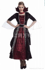 Halloween witch dress clothes cosplay party witch dress