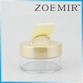Fashion clear empty Loose powder case with the handle 3