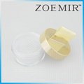 Fashion clear empty Loose powder case with the handle 2