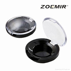 Powder foundation round plastic clear empty compact powder case