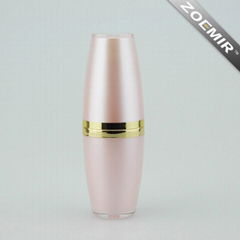 Modern luxury cosmtic cylinder skincare emulsion bottle with pump