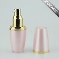 Modern luxury cosmtic cylinder skincare emulsion bottle with pump 3