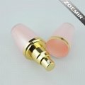 Modern luxury cosmtic cylinder skincare emulsion bottle with pump 4