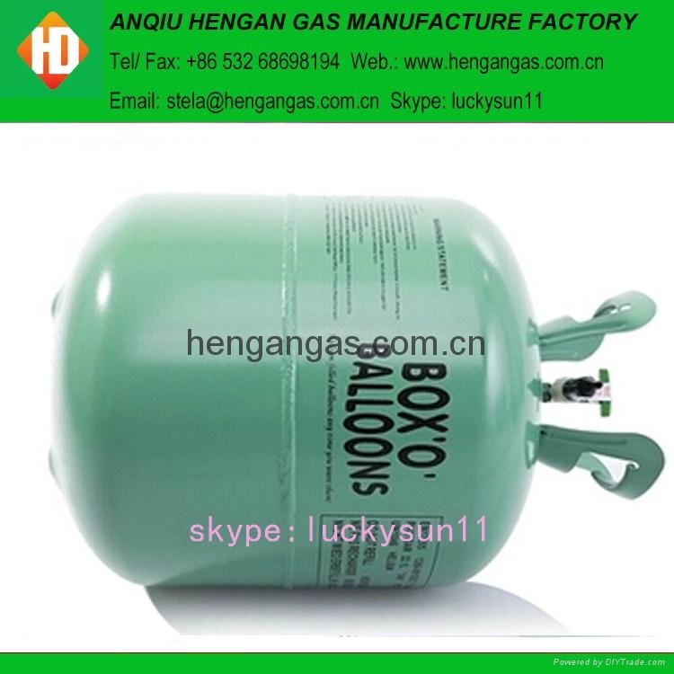 Disposable helium cylinder 4