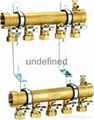 加達閥門JD-7063整體鍛造黃銅地暖分水器 1