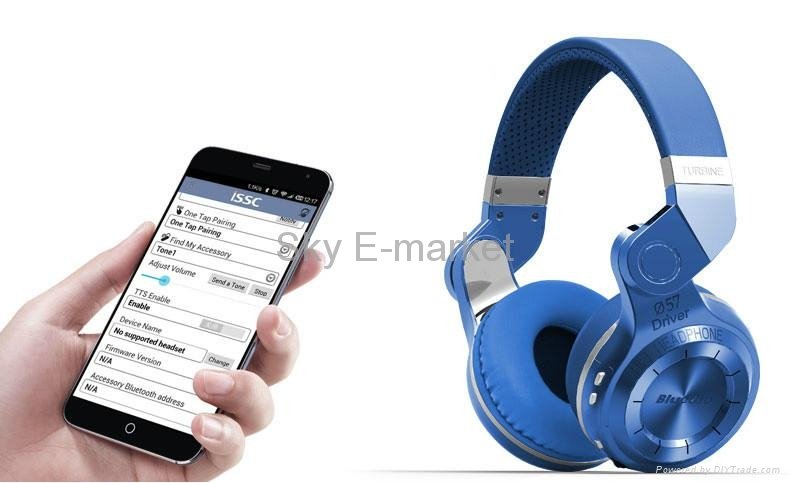57mm Dymanic Transducer Multifunction Foldable  Bluetooth Wireless Headphone