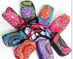 hot-selling NATION folk embroidery portable zero wallet HAND embroidery bags Sma