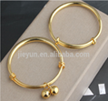24K gold jingle bell bracelet for woman 2