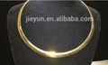 New fashion gold choker stainless necklace 2