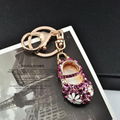 Wholesale crystal mini shoe keychain