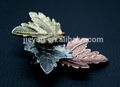 Metal flower lapel pin for party 2