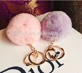 New York charm fur keychain 2