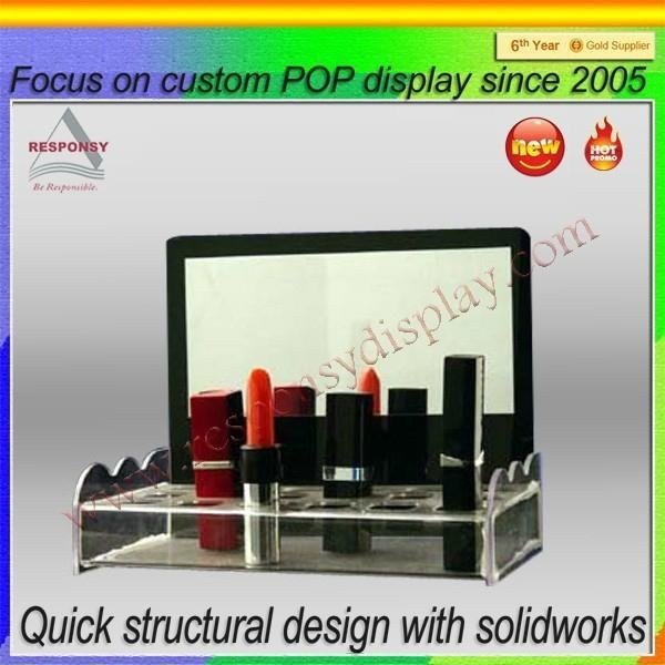 Hot selling acrylic cosmetic makeup organizer display stand