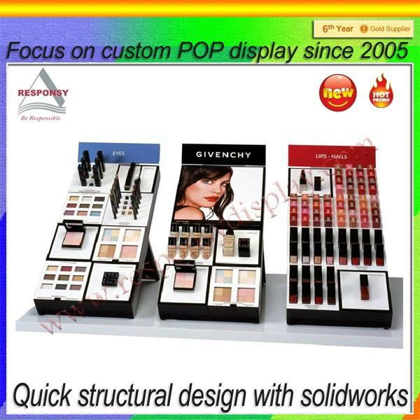 Hot selling acrylic cosmetic makeup organizer display stand 2