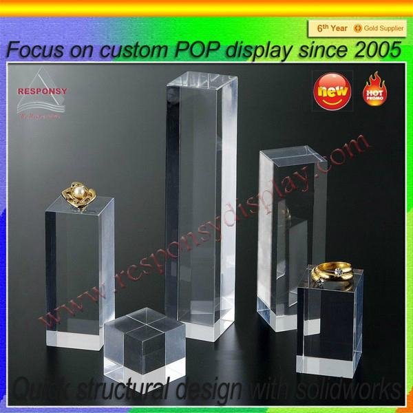 Wood jewelry display stand for sale portable jewelry showcase 3