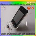Acrylic Mobile Phone Holder Shop Retail Display Stand 2