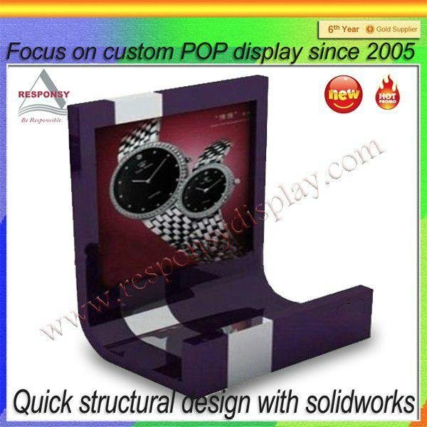 2015 hot sell customized table top acrylic display stand 5