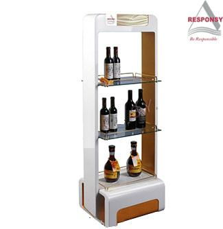 Factory wholesale cheap acrylic bottle display rack 3