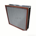 Aluminum Separator Glass Fiber High Temperature Heat Resistant HEPA Filter 1