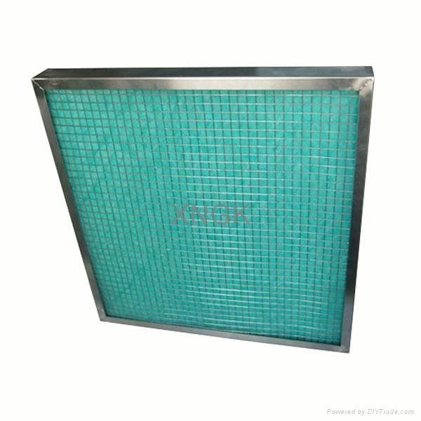 Aluminum Separator Glass Fiber High Temperature Heat Resistant HEPA Filter 4