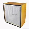 glass fiber absolute deep pleated hepa