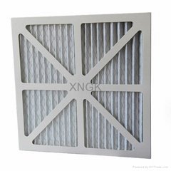 HVAC system furnace pleated panel pre filter