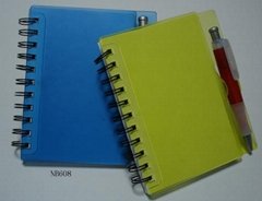 Note book with pen