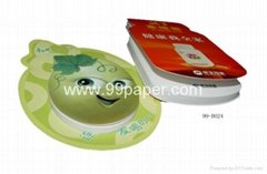 die-cut sticky note pad/stick note/post it note/note pad/memo pad