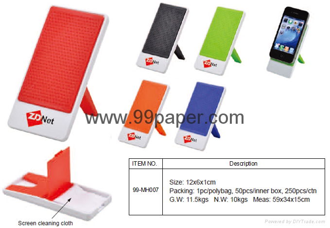 Mobile Holder with Screen cleaning cloth