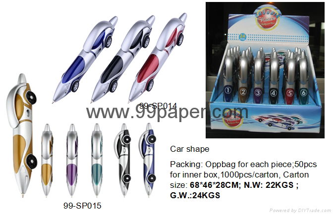 New car shape ball point pen