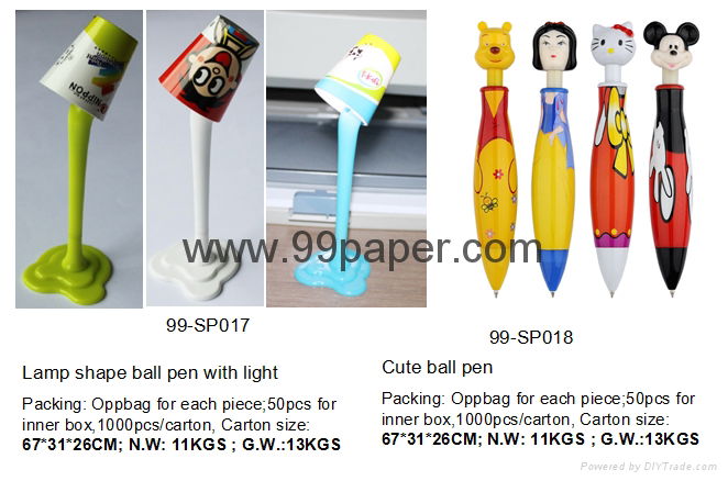 cute lamp shape ball pen