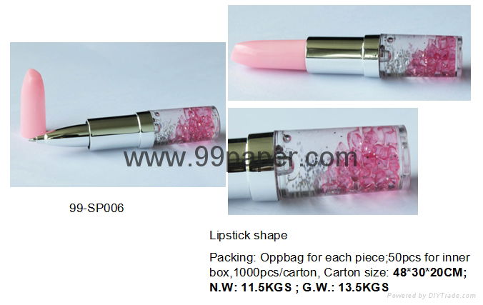 Hot sales Lipstick Shape Ball Pen 2