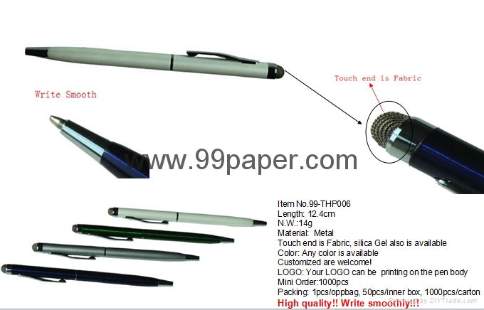 Hot sales touch ball pen