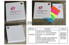 sticky note with printing cover