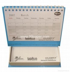 Memo pad with holder and calendar