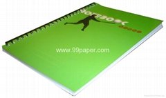 Notebook with soft cover