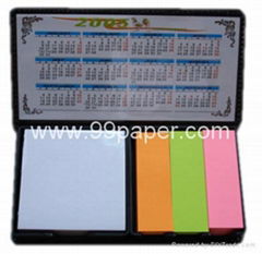 Memo pad with holder