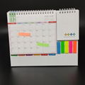 Desktop calendar with sticky notes