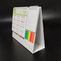 Desktop calendar with sticky notes