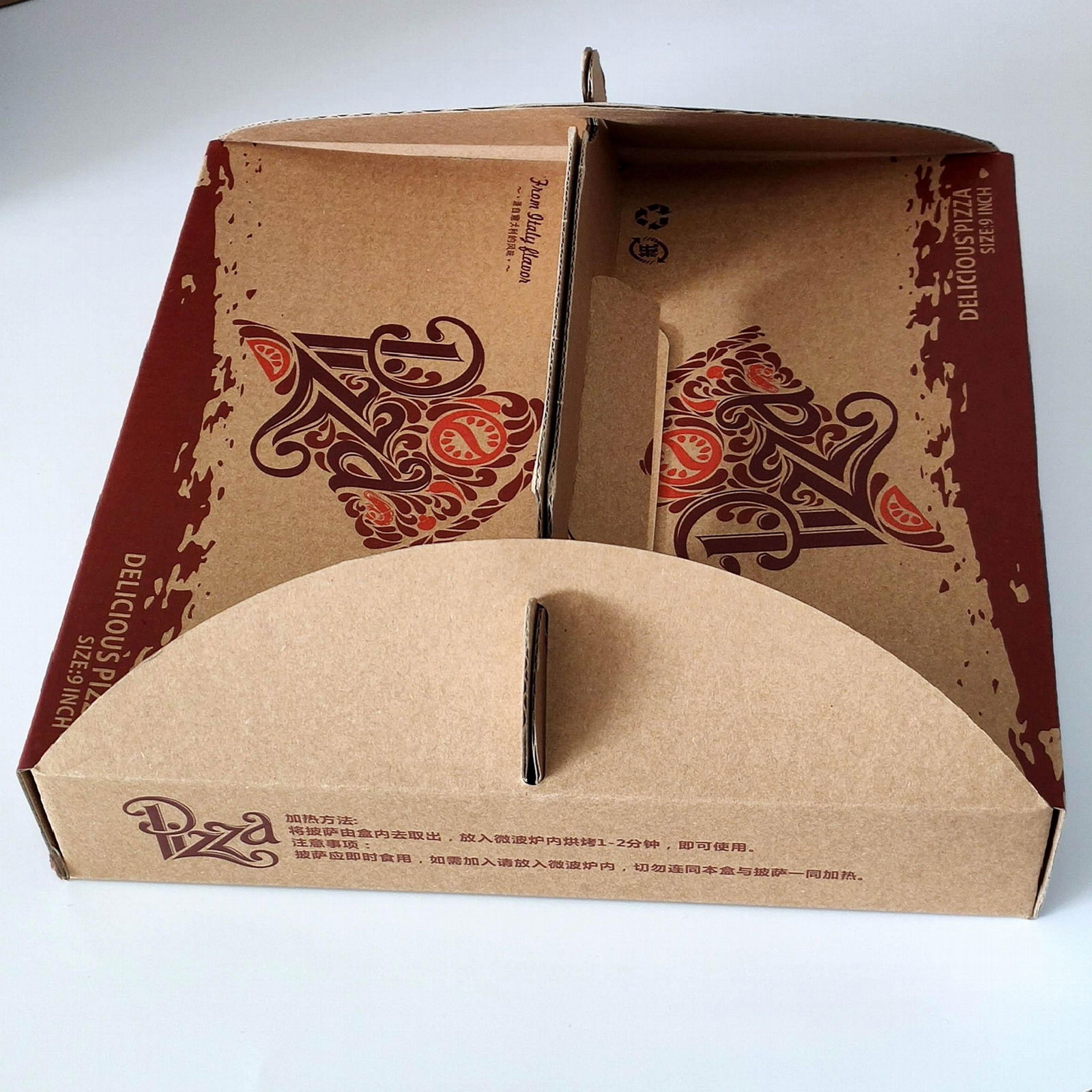 Pizza box with handle 2