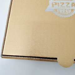 Pizza box with specialty paper 