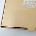 Pizza box with specialty paper 
