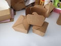 Kraft fpaper folding food packaging 