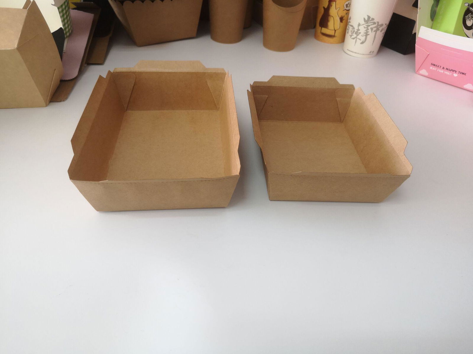 Kraft fpaper folding food packaging  4